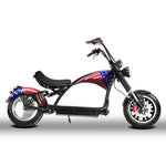 Soversky M3P 3000W electric chopper bike. American flag color.