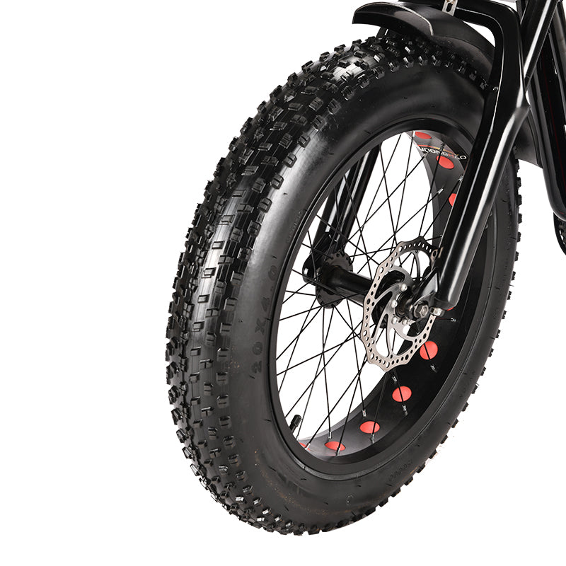 SoverSky Electric Fat Tire Bike Shimano 7-Speed Titan 500