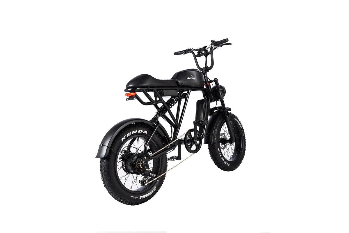 SoverSky Electric Fat Tire Bike Shimano 7-Speed Titan 500