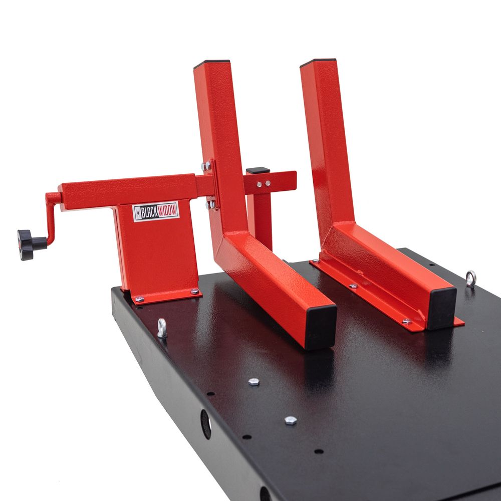 Black Widow Pro Pneumatic ProLift Motorcycle Lift Table with Center Jack