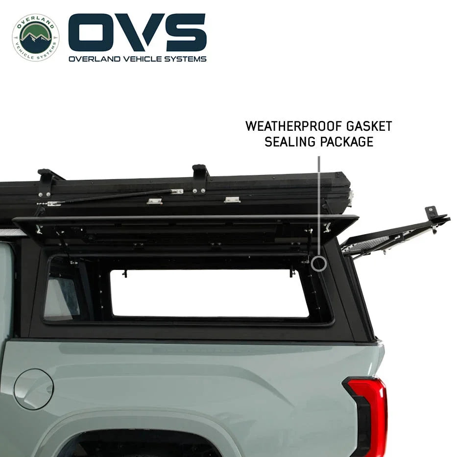 OVS Expedition - Pro+ Truck Cap W/ Full Window Wing Doors, and 3rd Brake Light
