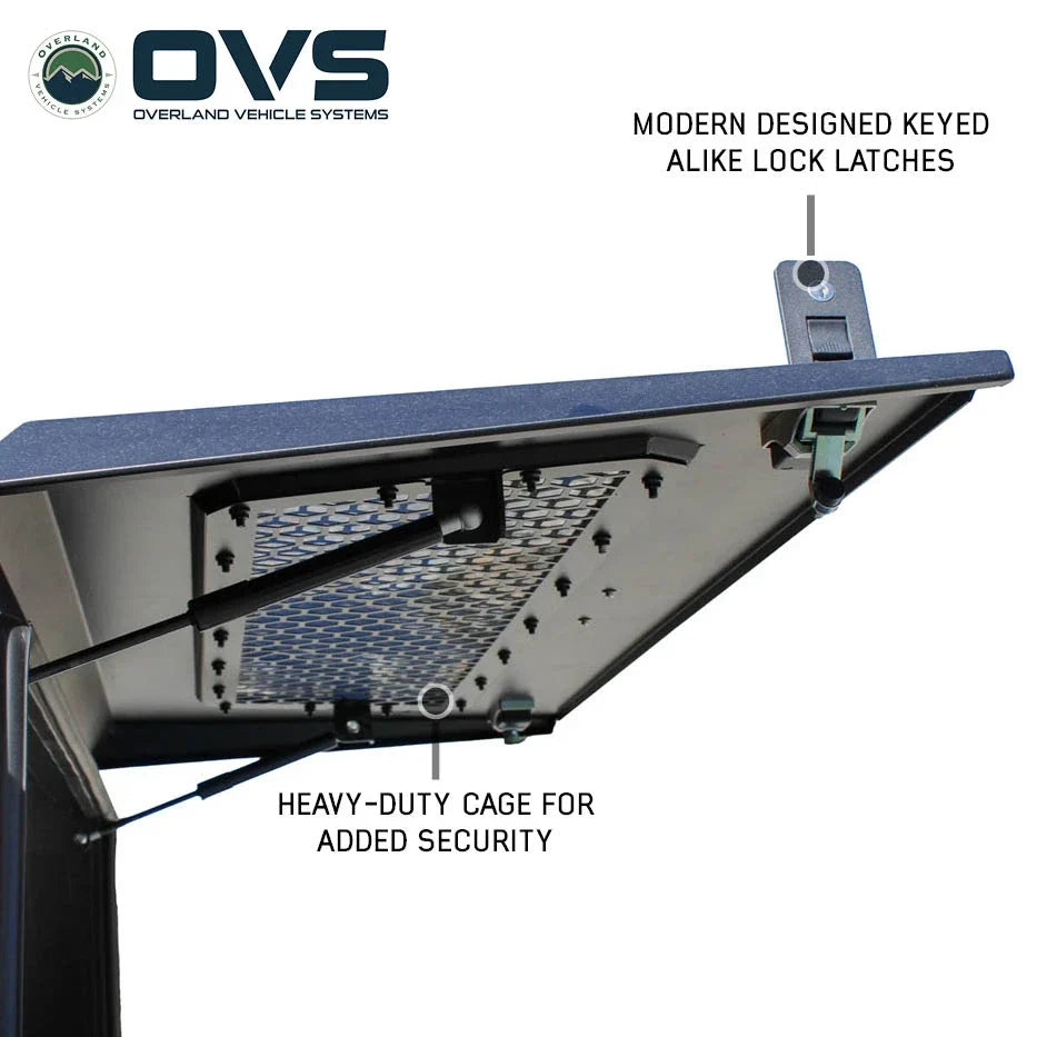 OVS Expedition - Truck Cap W/Full Wing Doors, Front and Rear Windows & 3rd Brake Light