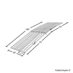 Black Widow Pro 9' 3-Piece Arched Folding Motorcycle Ramp