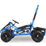 MotoTec Mud Kids Electric 48v 1000w Go Kart Full Suspension Blue