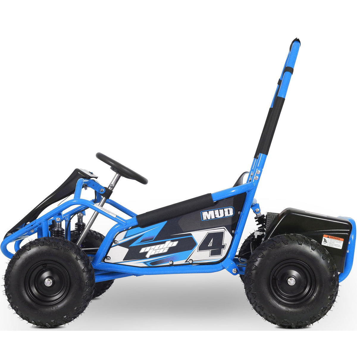 MotoTec Mud Kids Electric 48v 1000w Go Kart Full Suspension Blue