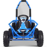 MotoTec Mud Kids Electric 48v 1000w Go Kart Full Suspension Blue