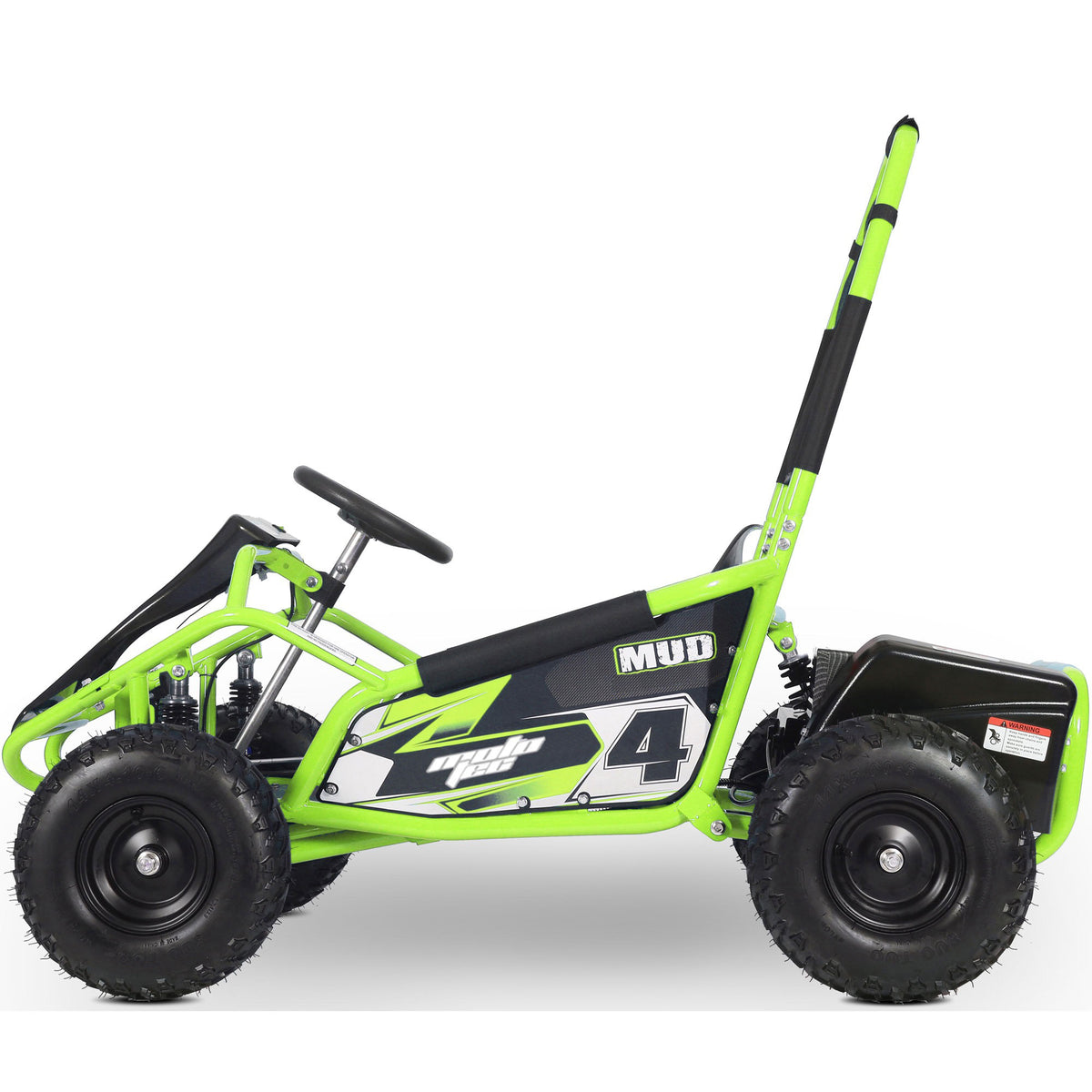 MotoTec Mud Kids Electric 48v 1000w Go Kart Full Suspension Green