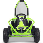 MotoTec Mud Kids Electric 48v 1000w Go Kart Full Suspension Green