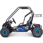 MotoTec Mud XL 60v 2000w Electric Go Kart Full Suspension Blue