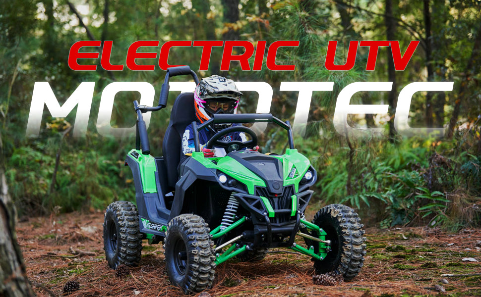 MotoTec Raider Kids UTV 48v 1200w Full Suspension Blue