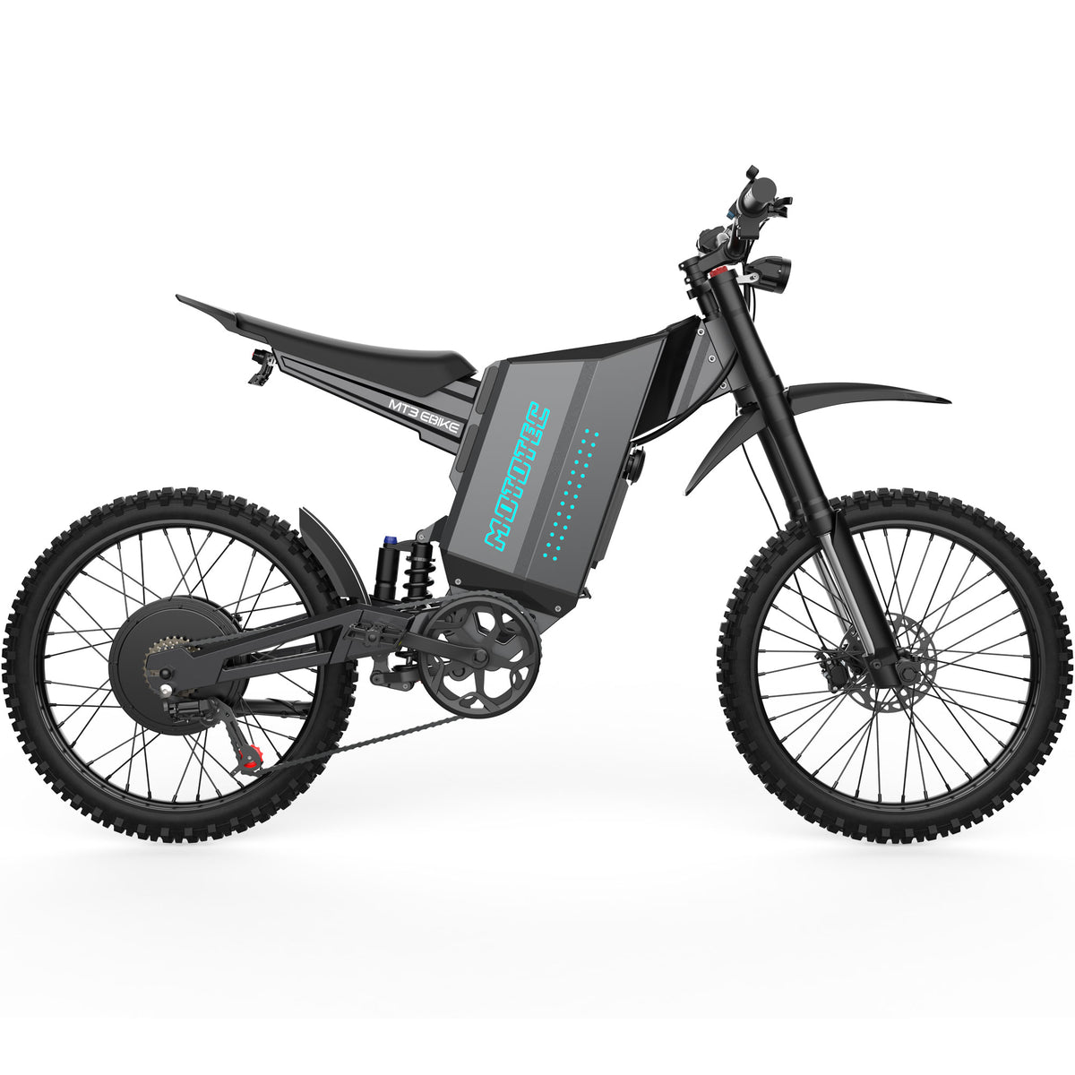 MotoTec MT3 Pro E-Bike 72v 8000w Grey