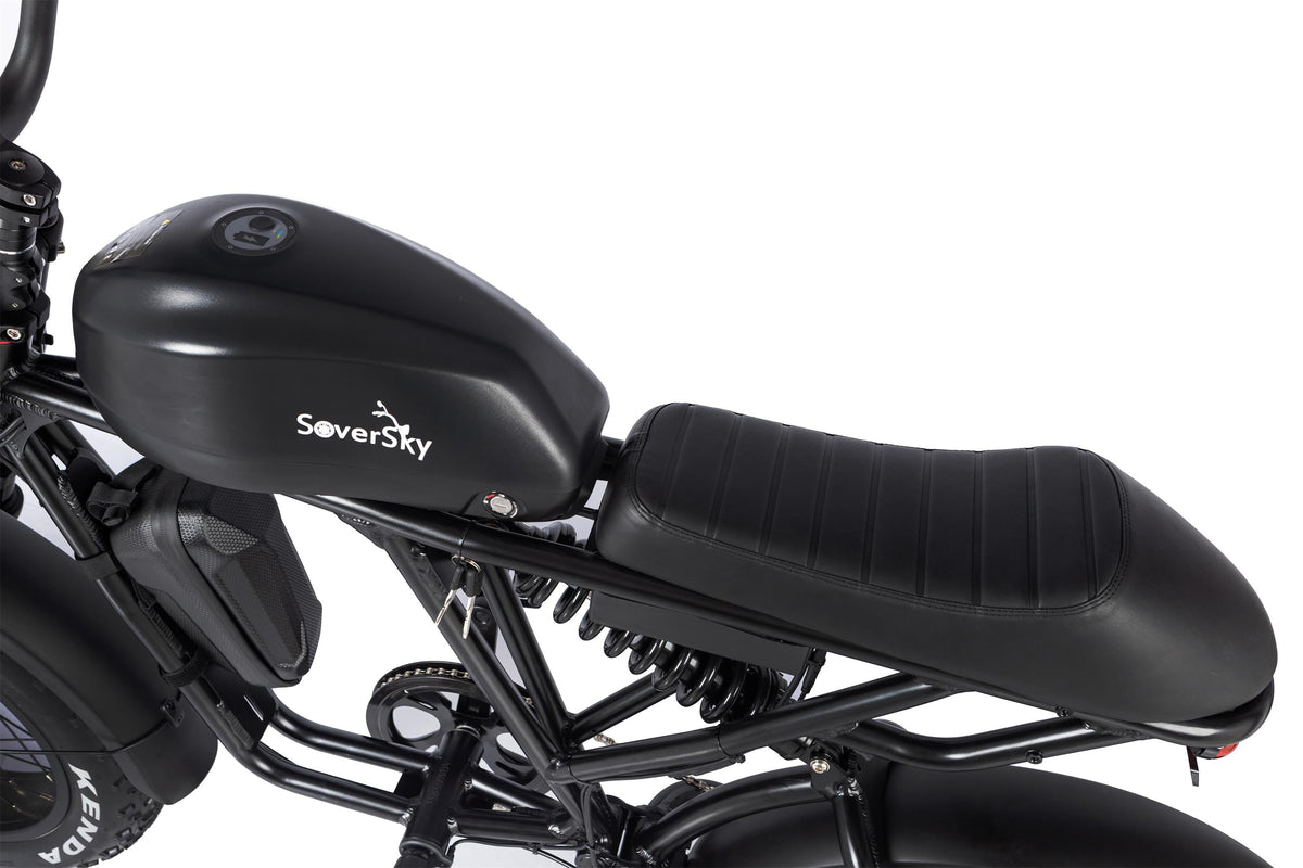 SoverSky Electric Fat Tire Bike Shimano 7-Speed Titan 500
